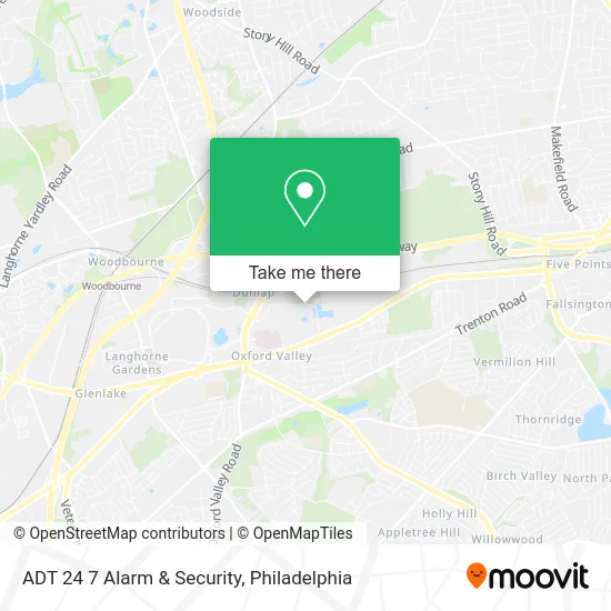 ADT 24 7 Alarm & Security map