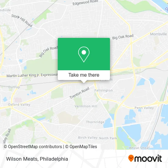Wilson Meats map