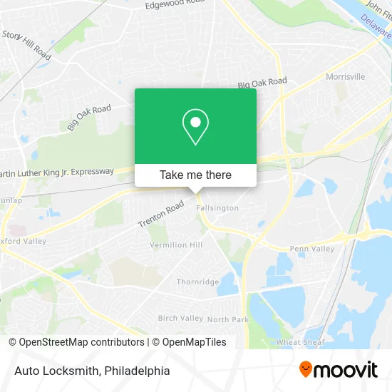 Auto Locksmith map