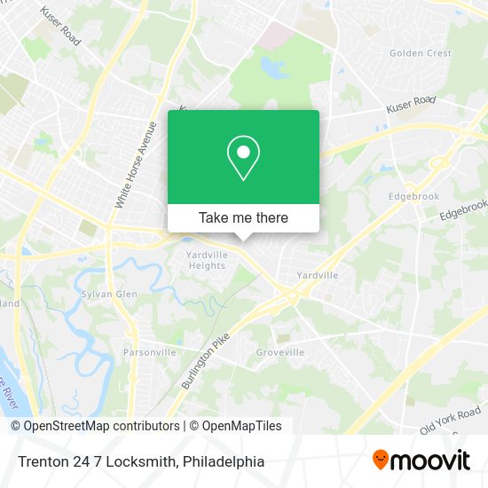 Mapa de Trenton 24 7 Locksmith
