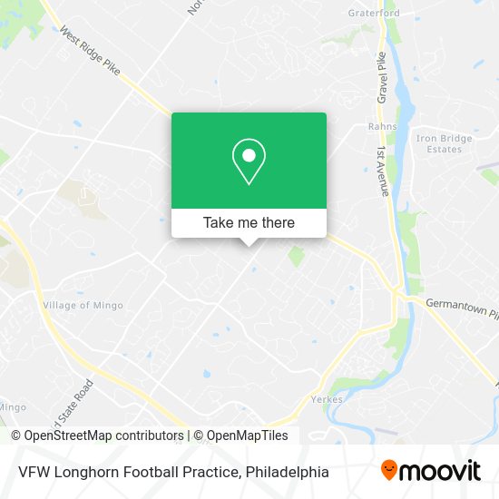 Mapa de VFW Longhorn Football Practice