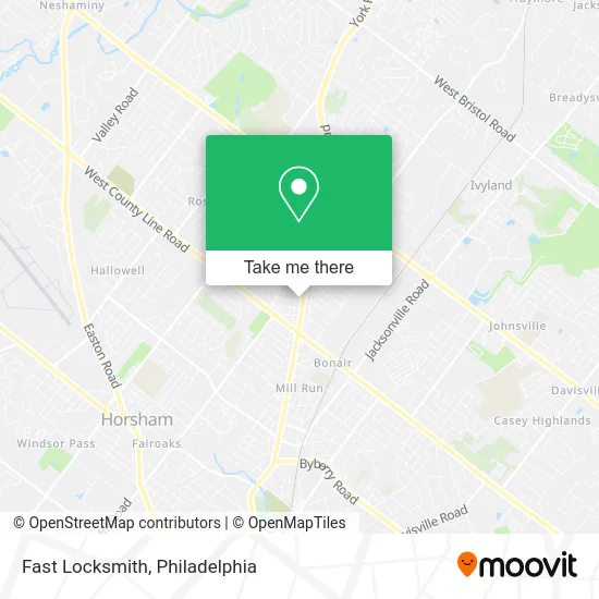 Fast Locksmith map
