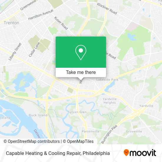 Capable Heating & Cooling Repair map