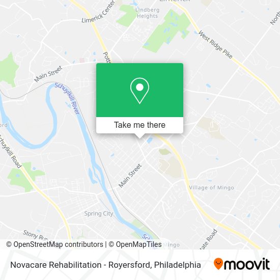 Novacare Rehabilitation - Royersford map