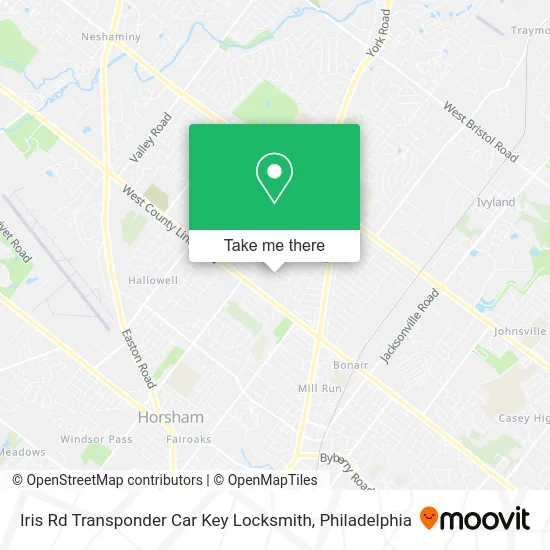 Iris Rd Transponder Car Key Locksmith map