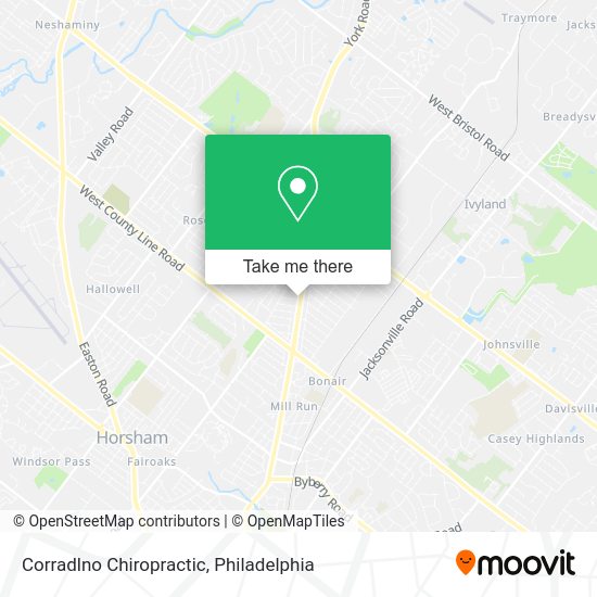 Mapa de Corradlno Chiropractic