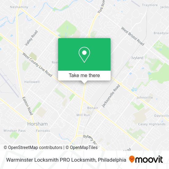 Mapa de Warminster Locksmith PRO Locksmith