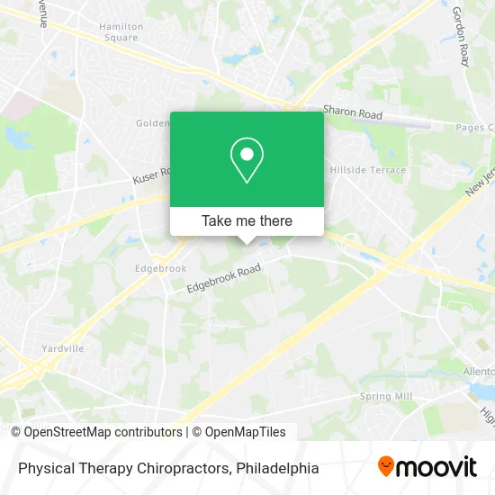Physical Therapy Chiropractors map