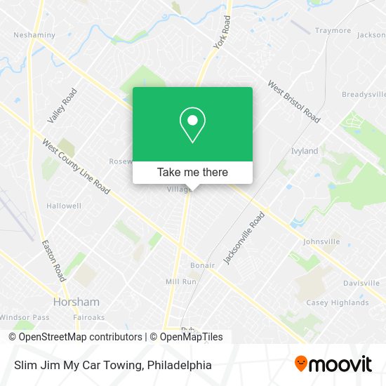 Slim Jim My Car Towing map