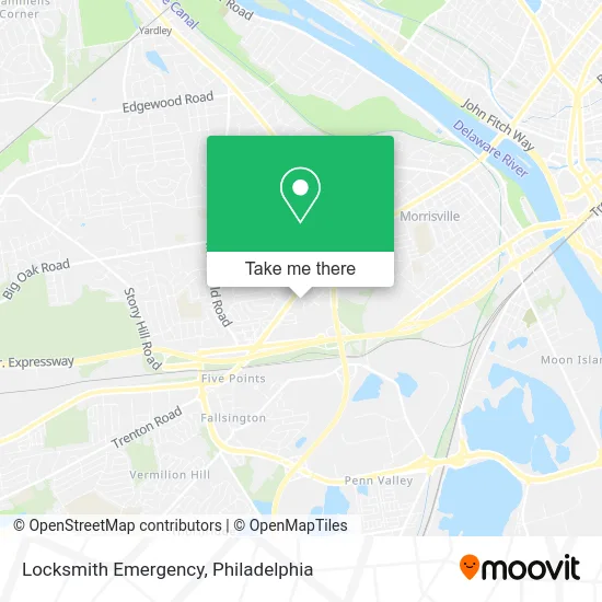 Locksmith Emergency map