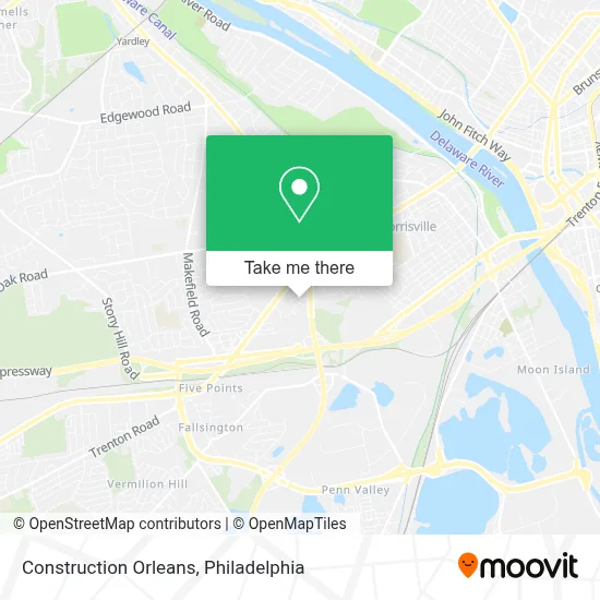 Construction Orleans map