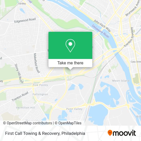 Mapa de First Call Towing & Recovery