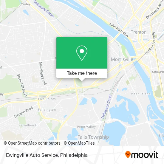 Ewingville Auto Service map