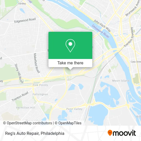 Reg's Auto Repair map