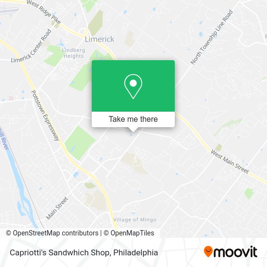 Mapa de Capriotti's Sandwhich Shop