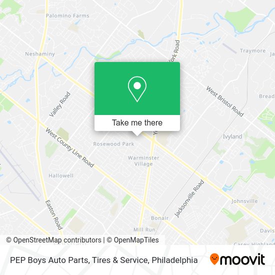 Mapa de PEP Boys Auto Parts, Tires & Service