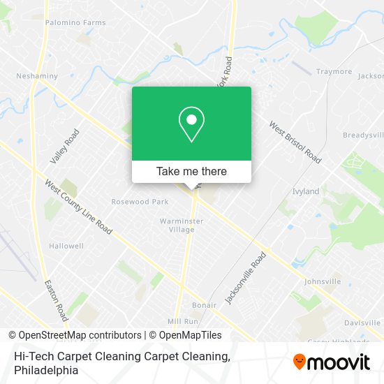 Hi-Tech Carpet Cleaning Carpet Cleaning map