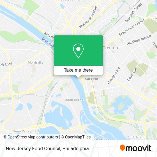 Mapa de New Jersey Food Council