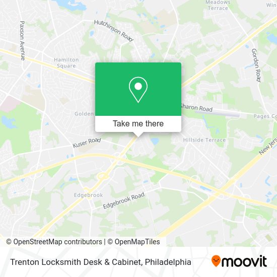 Trenton Locksmith Desk & Cabinet map