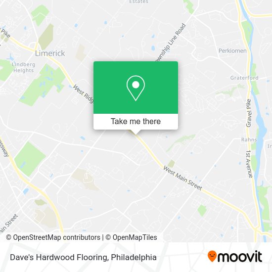 Dave's Hardwood Flooring map