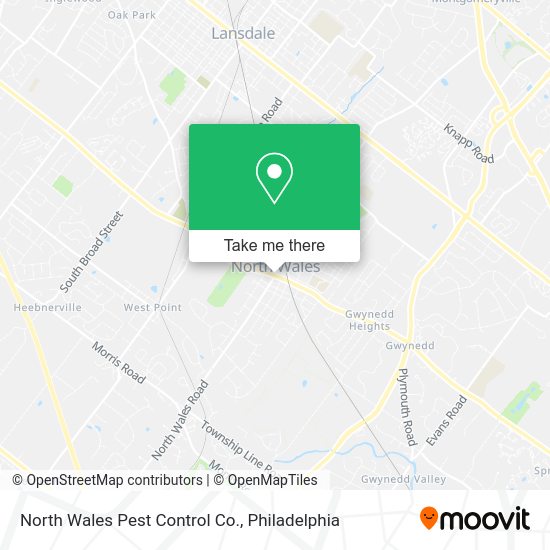 North Wales Pest Control Co. map