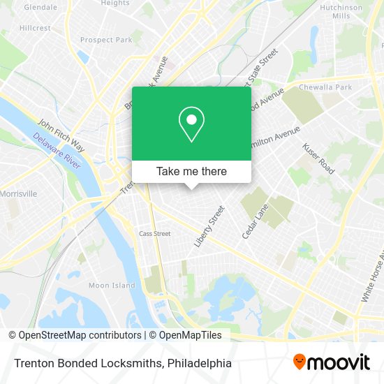 Mapa de Trenton Bonded Locksmiths