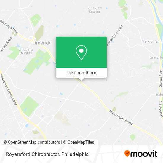 Royersford Chiropractor map