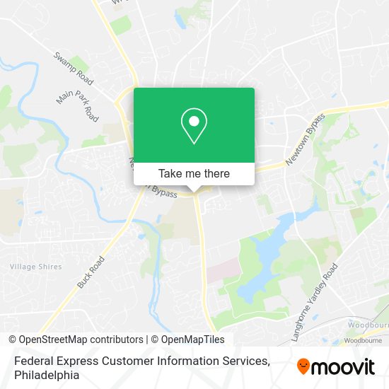 Federal Express Customer Information Services map