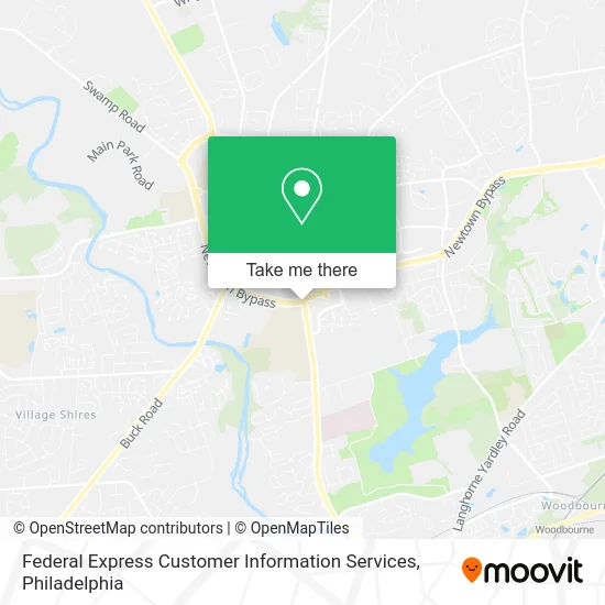Federal Express Customer Information Services map