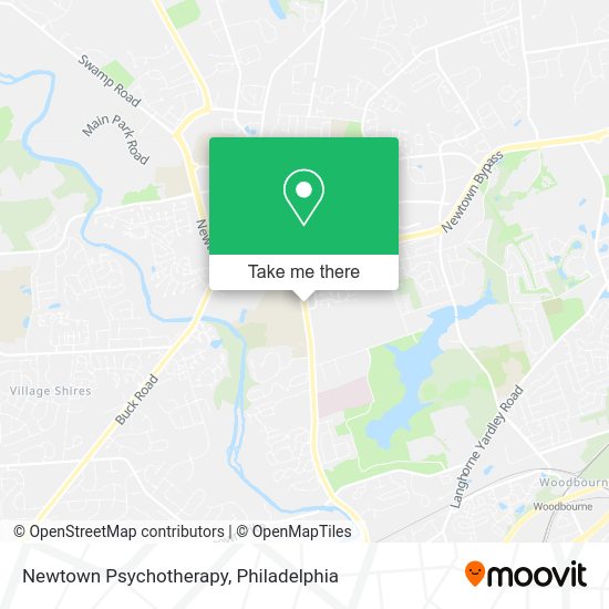 Newtown Psychotherapy map