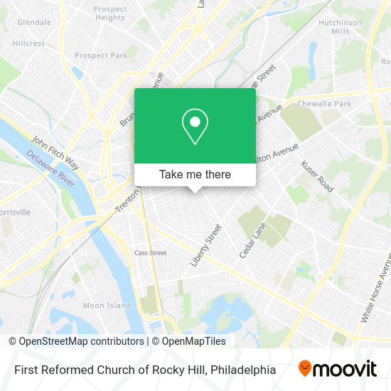 First Reformed Church of Rocky Hill map