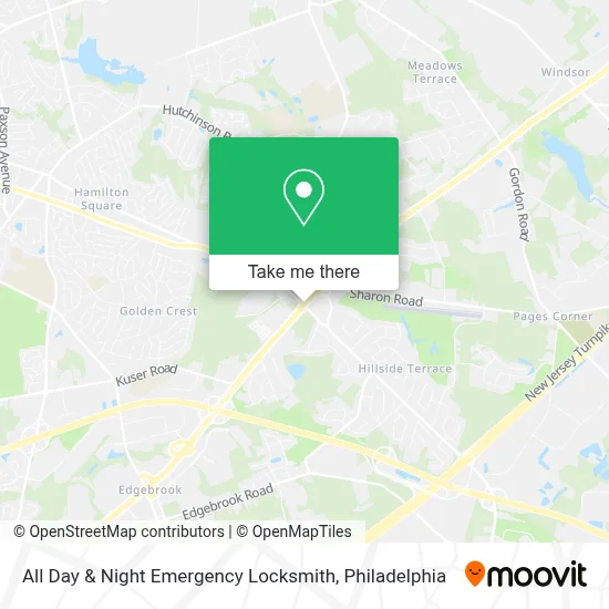 All Day & Night Emergency Locksmith map