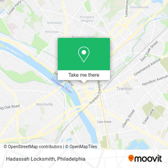 Hadassah Locksmith map