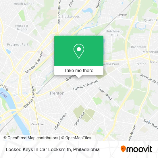Locked Keys In Car Locksmith map