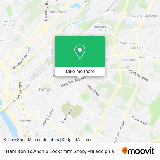 Hamilton Township Locksmith Shop map
