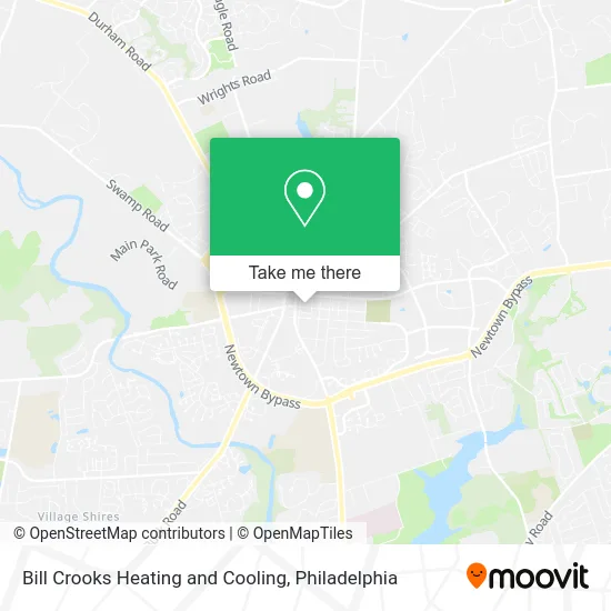 Bill Crooks Heating and Cooling map