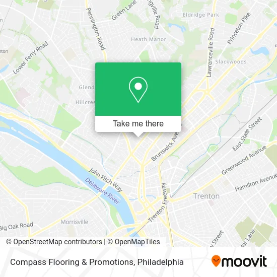 Compass Flooring & Promotions map