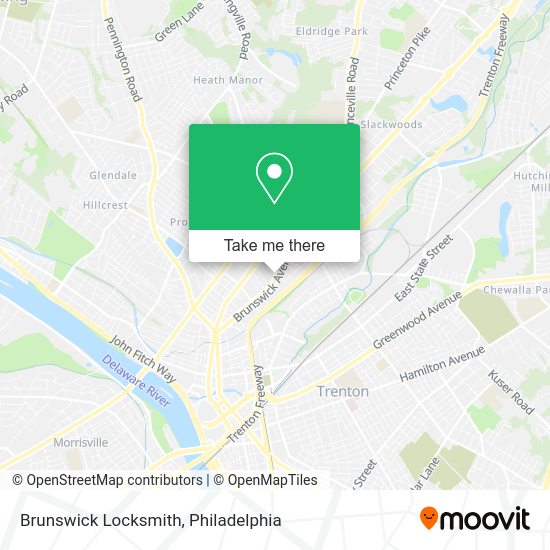 Brunswick Locksmith map