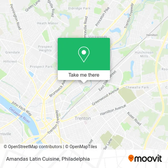 Amandas Latin Cuisine map
