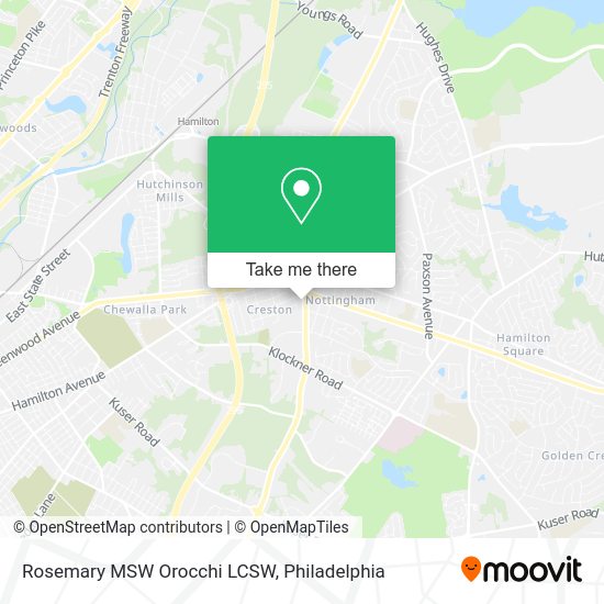 Rosemary MSW Orocchi LCSW map