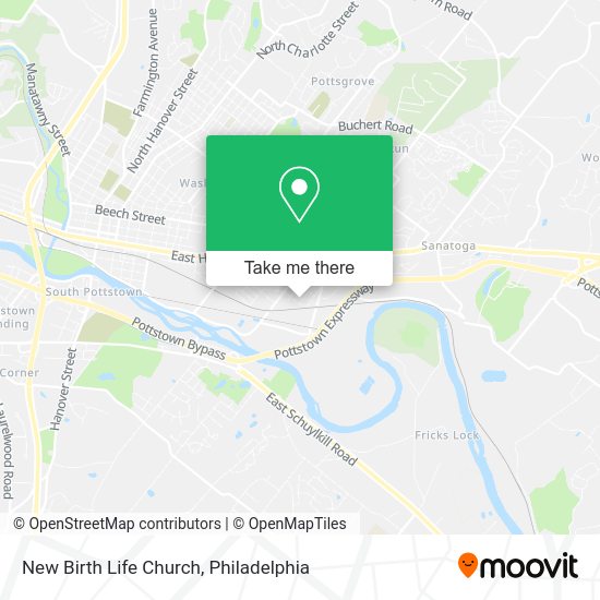 New Birth Life Church map
