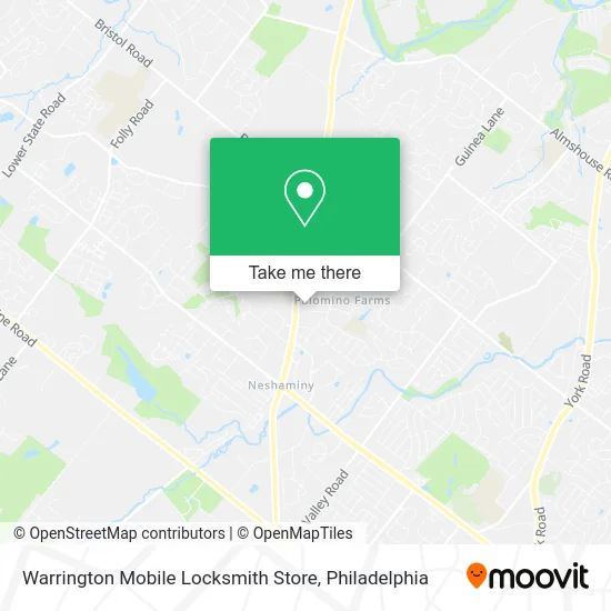 Warrington Mobile Locksmith Store map