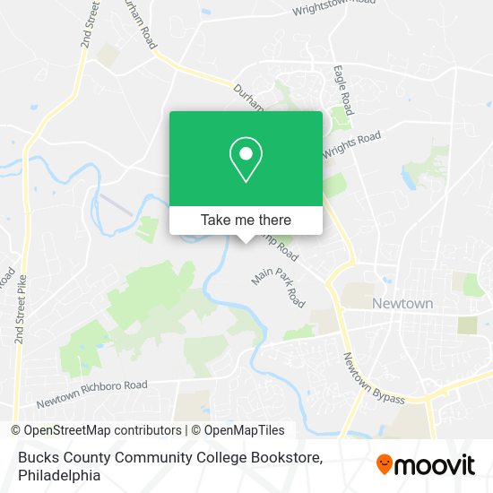 Bucks County Community College Bookstore map