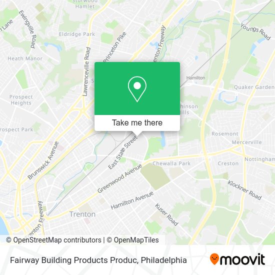 Fairway Building Products Produc map