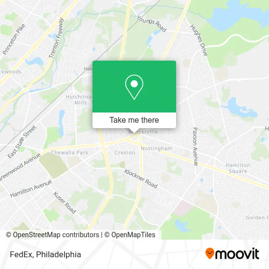 FedEx map