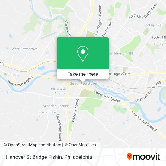 Hanover St Bridge Fishin map