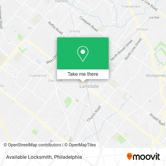 Available Locksmith map