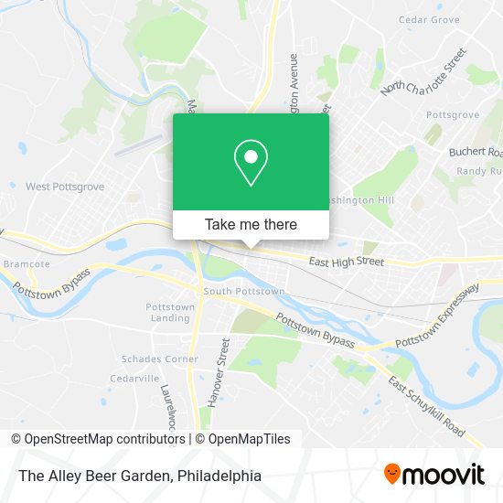 The Alley Beer Garden map