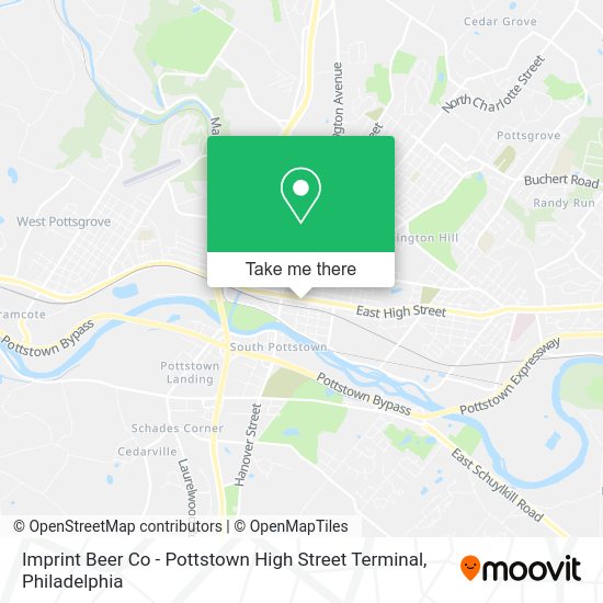 Mapa de Imprint Beer Co - Pottstown High Street Terminal
