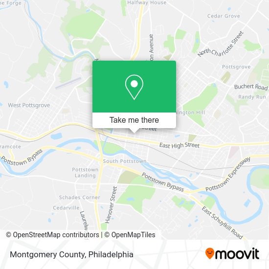 Mapa de Montgomery County